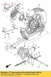 Aqui você pode pedir o roda dentada de engrenagem (55t) em Yamaha , com o número da peça 3GW254552000: