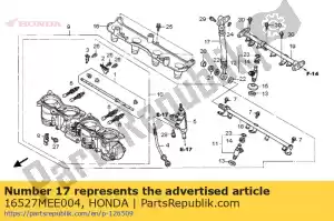 Honda 16527MEE004 manguera comp, combustible fe - Lado inferior