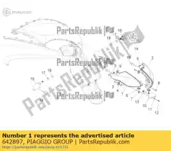 Qui puoi ordinare luce posteriore da Piaggio Group , con numero parte 642897: