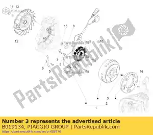 Piaggio Group B019134 spring - Bottom side