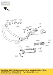 Qui puoi ordinare bullone vn1500-a2 da Kawasaki , con numero parte 921501056: