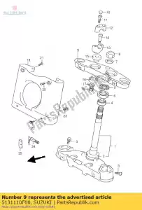 suzuki 5131110F00 cabeça, tronco forte - Lado inferior