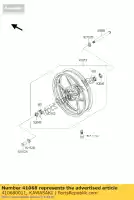 410680011, Kawasaki, axle,fr zx1000-c1h kawasaki zx 1000 2004 2005, New