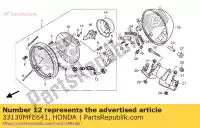 33130MFE641, Honda, stopcontact, positielicht honda vt 750 2007 2008 2010 2011 2012 2013, Nieuw