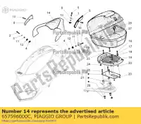 657596000C, Piaggio Group, Copertura portapacchi piaggio liberty zapc49200 50 125 150 2009 2014 2016, Nuovo