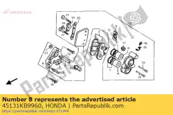 Here you can order the pin a, bolt from Honda, with part number 45131KB9960: