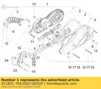 871805, Piaggio Group, scatola del filtro dell'aria completa.     , Nuovo