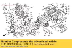 Ici, vous pouvez commander le caisse, coffre * nh1z * auprès de Honda , avec le numéro de pièce 81111MCA000ZA:
