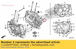 Here you can order the crankcase comp., rr. From Honda, with part number 11200HP7A00: