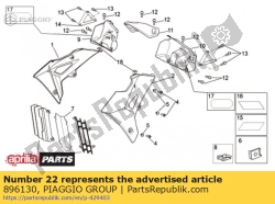 Aprilia 896130, Autocollant lh 