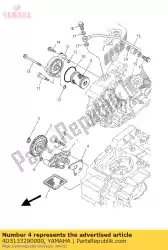 pakking, pompdeksel van Yamaha, met onderdeel nummer 4D3133290000, bestel je hier online: