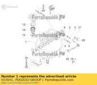 653041, Piaggio Group, fuel tank gilera runner zapm46301 125 200 2005 2006 2007 2008 2009 2010 2011 2016 2017, New