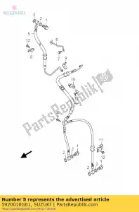 Suzuki 5920010G01 tubo flessibile, fr - Il fondo