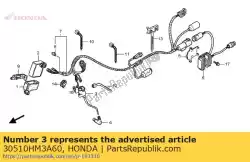 Here you can order the coil comp,ign from Honda, with part number 30510HM3A60: