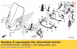 Ici, vous pouvez commander le ensemble levier, régler auprès de Honda , avec le numéro de pièce 64705MGHH20: