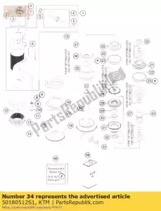 ktm 50180512S1 monoshock parte inferiore cpl. 07 - Il fondo