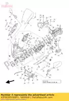 42PW283G00P1, Yamaha, carrosserie, voorkant boven 1 yamaha fz 800 2012 2013, Nieuw