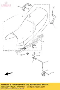 yamaha 4BP216440100 ficar, retaguarda - Lado inferior