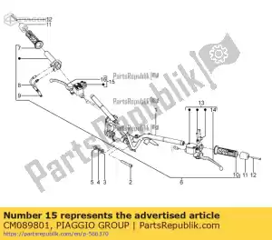 Piaggio Group CM089801 prawa pompa hydrauliczna - Dół