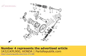 Honda 14321KPL900 sprocket, cam (34t) - Bottom side