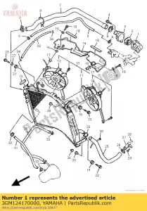 Yamaha 3GM124170000 housing, thermostat - Bottom side