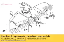 Aqui você pode pedir o conjunto de bloqueio, assento em Honda , com o número da peça 77225MCJ000: