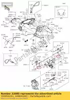 320850201, Kawasaki, tapón zx1000gbf kawasaki  z zx 1000 2011 2012 2013 2014 2015 2016 2017 2018 2019, Nuevo