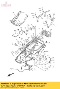 yamaha 904641318500 braçadeira (4fm) - Lado inferior