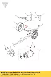 Here you can order the washer, m 12 x 30 x 8 from Triumph, with part number T3550846: