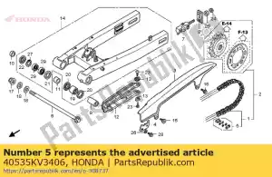 Honda 40535KV3406 conjunto de articulación, cadena de transmisión (r - Lado inferior