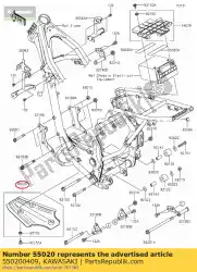 Tutaj możesz zamówić 01 stra? Nik od Kawasaki , z numerem części 550200409: