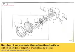 Ici, vous pouvez commander le ressort de retenue auprès de Honda , avec le numéro de pièce 33115050910: