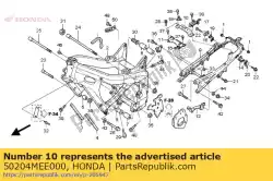 plaat, middenkruis van Honda, met onderdeel nummer 50204MEE000, bestel je hier online: