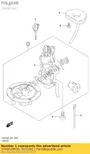 suzuki 3700028850 ensemble de serrure - La partie au fond