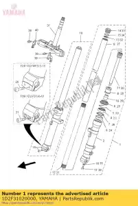 yamaha 1D2F31020000 zespó? przedniego widelca (lewa) - Dół