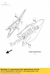 Suzuki 4721128H0030H cover,frame,l - Bottom side