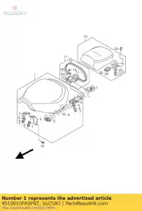 suzuki 4510010FA0P8Z asiento conjunto - Lado inferior