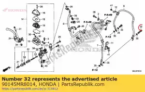 Honda 90145MR8014 parafuso, óleo, 10x34 - Lado inferior