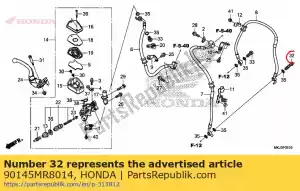 Honda 90145MR8014 boulon, huile, 10x34 - La partie au fond