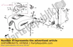 Ici, vous pouvez commander le tube, 3,5x300 auprès de Honda , avec le numéro de pièce 16956MEA670: