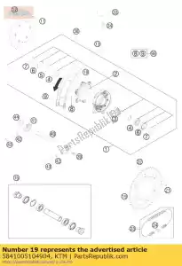 ktm 5841005104904 roda dentada traseira laranja 49-t - Lado inferior