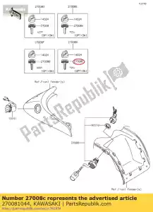 kawasaki 270081044 key-lock,blank ar80-a1 - Bottom side