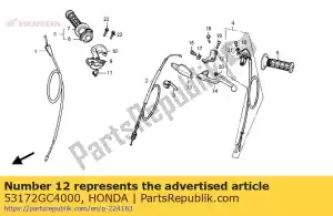 Honda 53172GC4000 wspornik, d?. d?wignia klamki - Dół