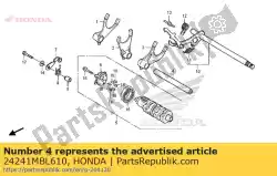 Aqui você pode pedir o eixo, garfo de mudança em Honda , com o número da peça 24241MBL610: