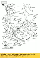 110511365, Kawasaki, wspornik, os?ona lwr, l zx1200-a kawasaki zx12r ninja b a zx 12r 1200 , Nowy