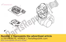 Ici, vous pouvez commander le joint, couvercle de tête auprès de Honda , avec le numéro de pièce 12391MEB670: