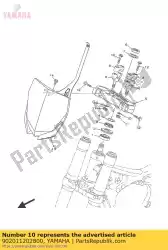 ring, plaat van Yamaha, met onderdeel nummer 902011202800, bestel je hier online: