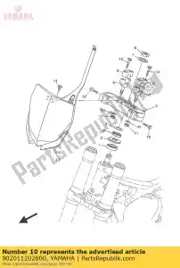 yamaha 902011202800 ring, plaat - Onderkant