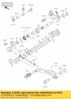 132420075, Kawasaki, cambio leva-cambio klz1000acf kawasaki klz 1000 2012 2013 2014 2015 2016, Nuovo