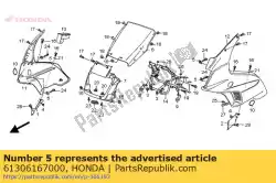 Aquí puede pedir tuerca, ajuste del cuerpo del velocímetro de Honda , con el número de pieza 61306167000: